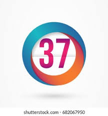 Stylized Number 37 Design Template Stock Vector (Royalty Free) 682067950 |  Shutterstock