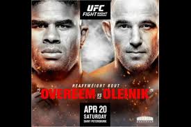 Every confirmed fight taking place at ufc fight night this weekend including overeem v harris. Ufc Fight Night 149 Overeem Vs Oleinik Fight Card And Schedule Mykhel