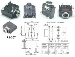 Black cable with silver connectors. Audio Jack Pcb Diagram Wiring Library