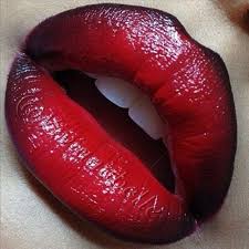 Black And Red Lipstick Ombre What Red Lip With Black Liner Beautiful Lips Ombre Lips Makeup
