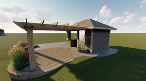 Check spelling or type a new query. Patio With Pergola Rain Curtain 3d Design Spears Landscape Youtube