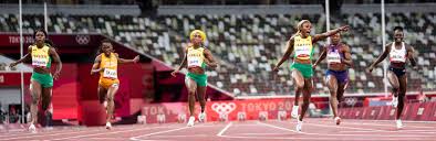 Only the late florence griffith joyner has run faster at 10.49 in 1988. Jnufbdxtteytkm