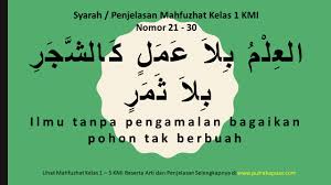 Tidak berkata sembarangan dalam menyampaikan hadis ini. Mahfudzot Kelas 1 Kmi Gontor Beserta Syarah Penjelasannya 21 30 Putra Kapuas