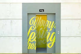 Elevator Bundle Mockup Brochure Design Template Mockup Frames On Wall