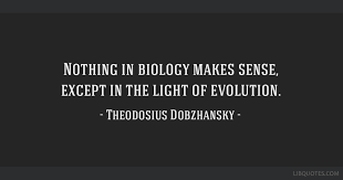 Nothing In Biology Makes Sense Except In The Light Of Evolution