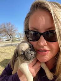 My little two month old mini pug 🐾🌲😘