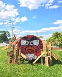 Angry Bird Hay Bale Bauman Chiropractic Panama City Fl Www Baumanchiropractic Net Halloween Round Hay Bale Ideas Halloween Art Hay Bale Ideas