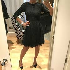 Ted Baker Black Ameeya Sleeved Lace Skater Cocktail Prom Party Dress 3 12 40 New Tedbaker Alinedress Party Ted Baker Dress Lace Sleeves Prom Party Dresses