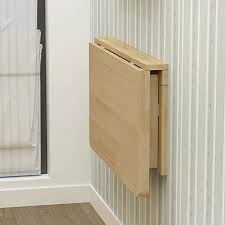 Amazon Com Qyn Solid Wood Folding Computer Table Wall Mounted Laptop Table Space Saving Corner Des Wall Mounted Folding Table Wall Mounted Table Folding Walls