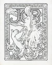 And join one of thousands of communities. Mucha S Job Reproduced Alphonse Mucha Coloring Pages Mucha Art Coloring Pages Fantasy
