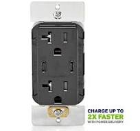 T5836-E - 60W (6A) USB Dual Type-C/C Power Delivery Wall ...