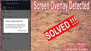 A screen overlay is a part of an app that can display over the top of other apps. 100 Solved Turn Off Screen Overlay Detected Motorola Urdu Hindi Youtube