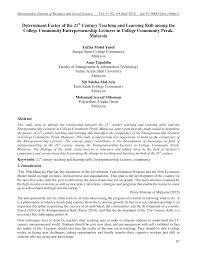 8 essential 21st century learning skills. Http Ijbssnet Com Journals Vol 9 No 6 June 2018 11 Pdf