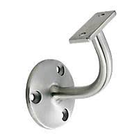 Stainless steel handrails and oak handrails with high grade stainless steel wall mounted handrail brackets and end caps to suit any type of stair, landing or corridor giving a modern sleek look to. Handrail Brackets Brackets Screwfix Com