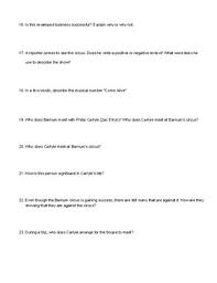 It's time to question if they really are. The Greatest Showman Movie Questions And Answer Key By Dorri Mendes