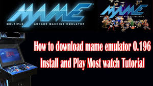 How To Download Mame 0 196 Latest Emulator Install And Play Games Youtube Working Games Games To Play Installation