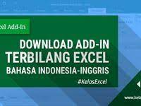 Download Add In Fungsi Terbilang Excel Indonesia Dan Inggris Microsoft Excel Inggris Indonesia