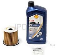2004 Volvo S60 T5 - Oil Change Kit 5W-40 Synthetic, Shell Rotella T6 - S40  V40 S60 V70 S70 S80 XC90 4cyl & 5cyl