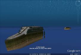 take a 3d tour of titanic with google earth