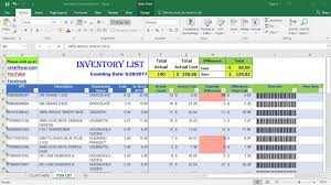 Monitor stock levels and track your company's inventory in excel with these top 10 inventory tracking templates. Inventory Count Readsheet Maxresdefault How To Using Only Excel Barcode Scanner Cycle Free Template Spreadsheet Sarahdrydenpeterson