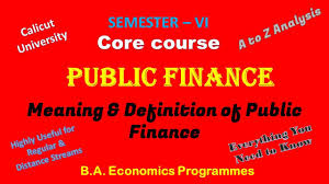 The planning authorities fix the priorities of expenditure for the plan period. Public Finance Meaning Definition Module I Core Course Semester Vi Ba Economics Program Youtube