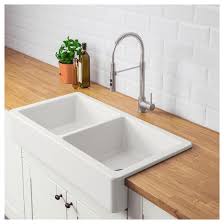 Havsen Apron Front Double Bowl Sink White Ikea Farmhouse Sink Kitchen Kitchen Style Apron Front Sink