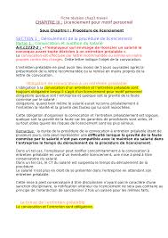 L'entretien préalable au licenciement est une étape importante de la procédure de licenciement. Chapitre Iii Le Licenciement Pour Motif Personnel Studocu