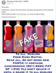 For the purpose of halal certification, jakim has to ascertain the halal status of the product at every stage and at every process involved by carrying out an official site inspection on the plants purposely to examine on how the halal status of the raw material is maintained and monitored at all times. Dakwaan Minuman Fanta Ada Lemak Babi Palsu Jakim Mynewshub