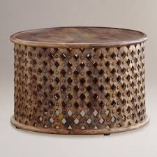 Our round drop leaf table is a versatile, space&#45;saving solution for urban studios and small dining areas. Round Lattice Carved Wood Coffee Table Coffee Table Wood Round Wood Coffee Table Coffee Table