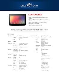 Samsung Google Nexus 10 P8110 ...