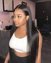 It is popular with black women who want a hairstyle that can describe their character without spending too much money on hair saloon. Stylezdirectory On Instagram Straight Weave Hairstyles Straight Human Hair Straight Hairstyles