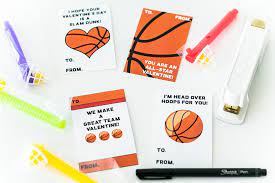 Create your own unique greeting on a basketball valentine card from zazzle. Basketball Valentine Card Free Printable