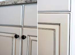 The white is columbia maple in alabaster with gray glaze and the island is columbia maple in. Sara S Kitchen Tour Part 1 White Glazed Cabinets Glazed Kitchen Cabinets Black Kitchen Cabinets