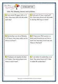 Grade 3 Maths Worksheets Division 6 9 Division Word Problems Division Word Problems Word Problem Worksheets Word Problems