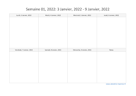 Introduction department it vision and mission goal 1: Calendrier 2022 Semaine Planning Hebdomadaire Semainier