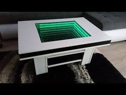 How To Make 3d Led Illuminated Infinity Vanity Mirror Coffee Table Youtube Mirrored Coffee Tables Coffee Table Cofee Table