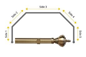 Choosing the right kind of curtain rod for your space is essential as it instantly uplifts a room, giving it a classy finish. Speedy 28mm Vienna 5 Sided Bay Window Curtain Pole Antique Brass