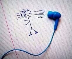 Hairdryer Earphones Stick Figure Drawing Cute Drawings Art Drawings Simple