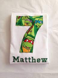 Teenage Mutant Ninja Turtle Birthday Shirt Kids Personalized Applique Name T Sh Ninja Turtle Birthday Ninja Turtles Birthday Party Ninja Turtle Birthday Shirt
