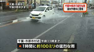 千葉で猛烈な雨 冠水や床上浸水の被害も 日テレnews24