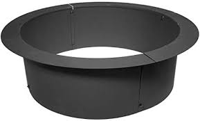 How to make your own fire pit ring. Amazon Com Titan Great Outdoors 33 Diameter Steel Fire Pit Liner Ring Heavy Duty Diy In Ground Outdoor Build Your Own Bonfire Garden Outdoor