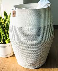 Pin On Bathroom Woven wicker hamper with an interior canvas drawstring bag to make your laundry fit into your life perfectly.