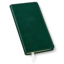 Leather 2021 Pocket Monthly Planner By Gallery Leather 6 X 3 25 96 Gold Gilded Pages Soft Cover Ribbon Bookmarker Acadia Green Walmart Com Walmart Com