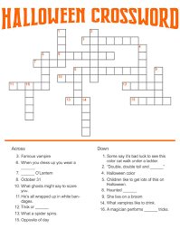 Smart, easy and fun crossword puzzles to get your day started with a smile. 10 Best Halloween Printable Games And Puzzles Printablee Com