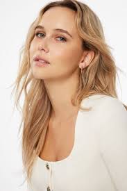 Fit & Flare Knit Mini Dress Blue