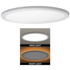 White Led Flush Mount Ceiling Light