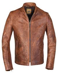 Unlined Cafe Racer Jacket 571 Cafe Racer Jacket Brown Leather Jacket Men Leather Jacket