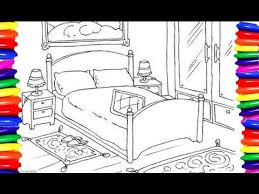 Select from 35870 printable coloring pages of cartoons, animals, nature, bible and many more. Coloring Pages Bedroom Furniture How To Draw And Color Easy And Simple Kids Videos Learning Colors Youtube