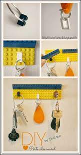Diy Un Porte Cle Mural Original Avec Des Lego Porte Cle Mural Porte Cle Boite A Cles