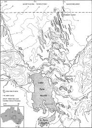 topographic map of the lake eyre basin generated from